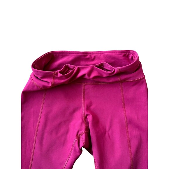 Lululemon Red Tight Stuff Cropped Leggings Size 6 - Picture 4 of 7